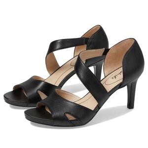 LifeStride Women's Mega Slip On Comfort Dress Heels Black Size 9.5 Cushioned NEW